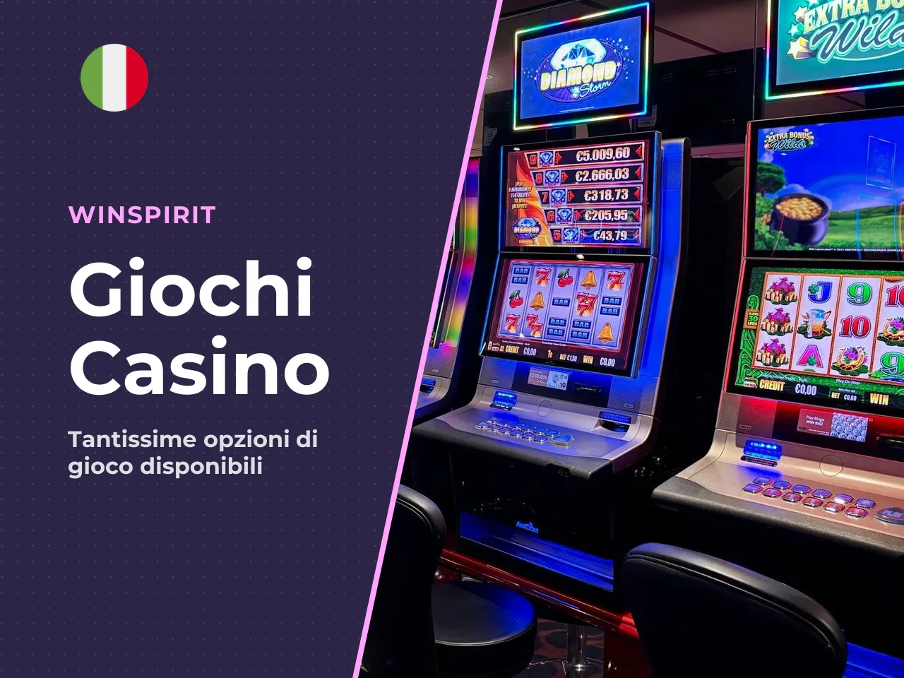 Tipi di giochi disponibili nel casino