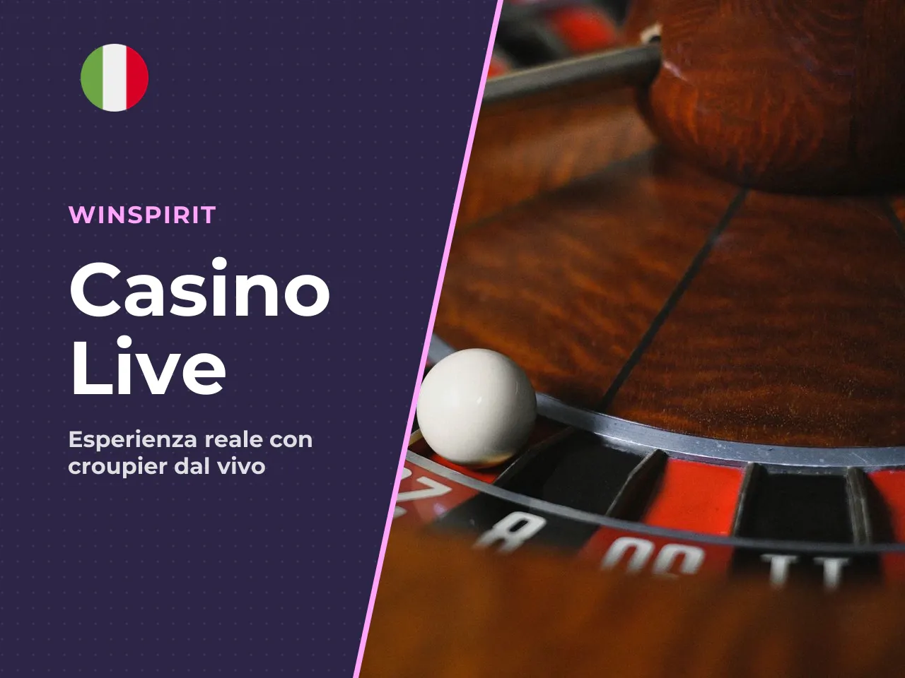 Live casino at WinSpirit dealer experience
