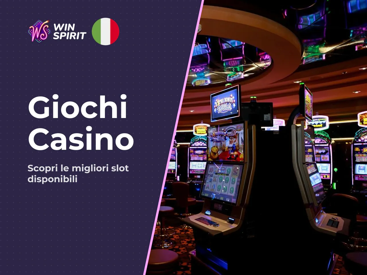 Slot, giochi da tavolo e altre