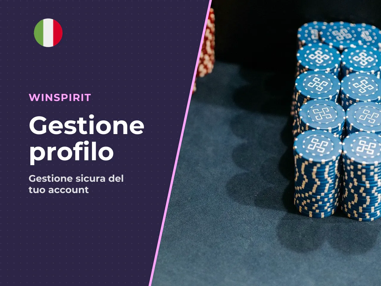 Gestione dell'account dall'app. Le opzioni di